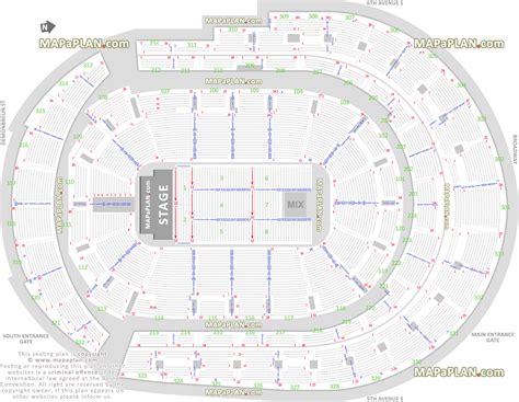 Detailed Bridgestone Seating Chart