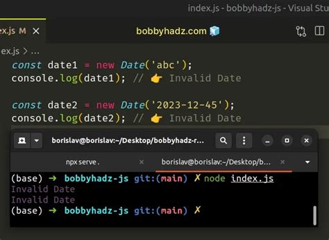 Detecting an invalid date Date instance in JavaScript