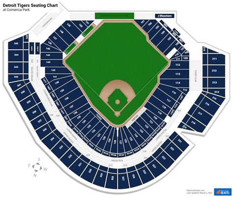 Detroit Tigers Stadium Seating Chart