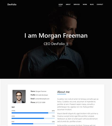 Devfolio Template