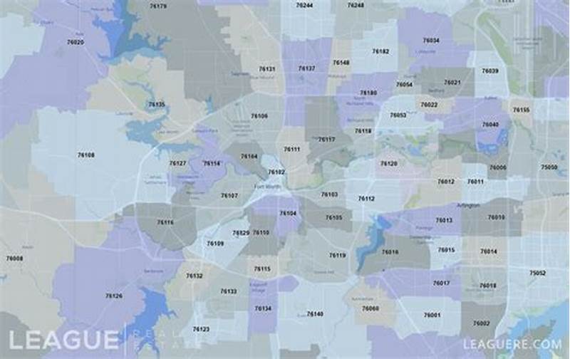 Dfw Zip Code Map Printable