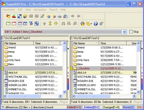 Diff files present in two different directories