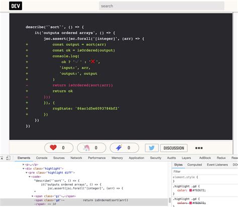 Diff syntax highlighting in Github Markdown