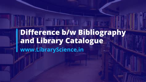 Difference Between Library Catalog And Bibliographic Database