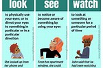 Difference Between Look and See