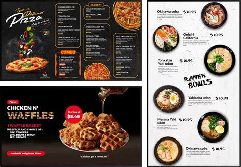 Digital Menu Boards Templates