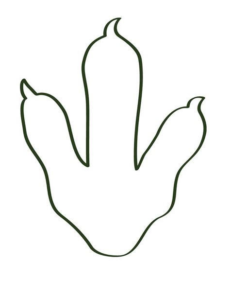Dinosaur Footprint Template