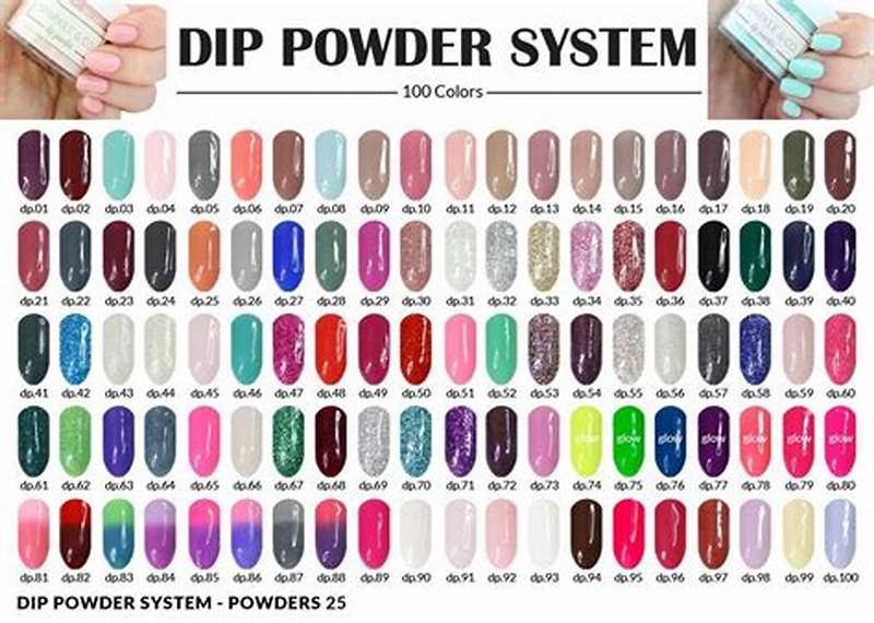 Dip Powder Color Chart