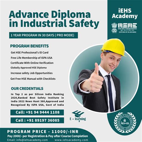 Diploma in Industrial Safety in India