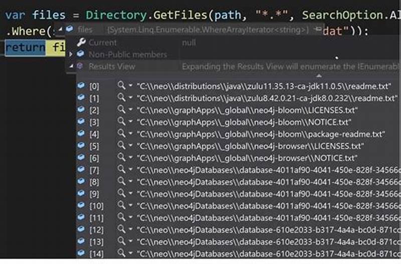 Directory.getfiles Search Pattern C# Example
