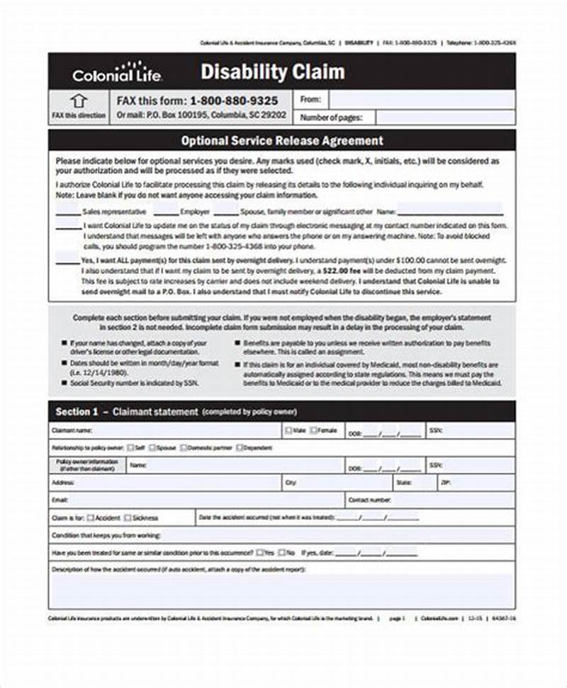Disability Insurance Claim Status