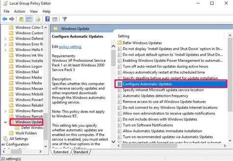 Disable Group Policy Windows Updates