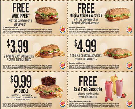 Discounts and Coupons for fast food