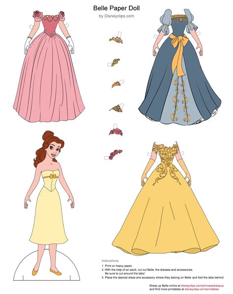 Disney Princess Printable Paper Dolls