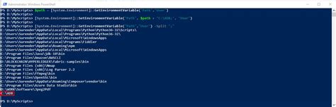 Display all environment variables from a running PowerShell script