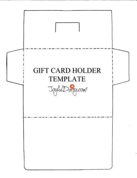 Diy Gift Card Holder Template