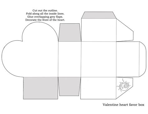 Diy Heart Box Template