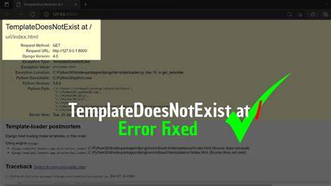 Django TemplateDoesNotExist