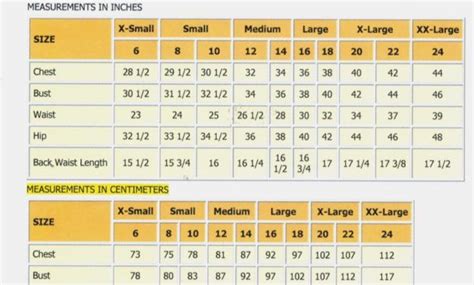 Dkny Dress Size Chart