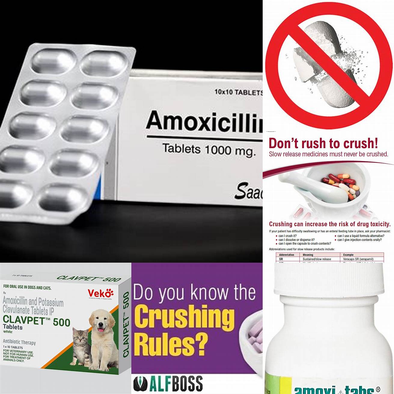 Do not crush or break amoxicillin tablets unless instructed by your veterinarian