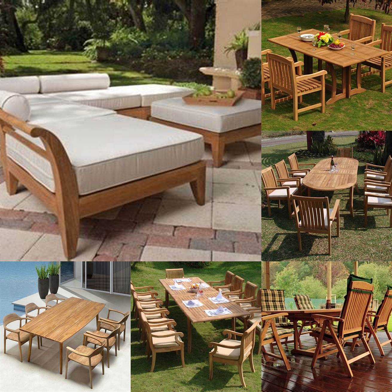Do your research and know the market prices of teak furniture
