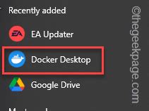 Docker forever in Docker is starting at Windows task