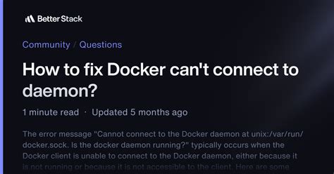Docker-Compose cant connect to Docker Daemon