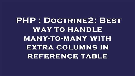 Doctrine2 Best way to handle many-to-many with extra columns in reference table