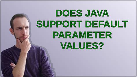 Does Java support default parameter values duplicate