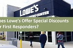 Does Lowe's Give First Responder Discount
