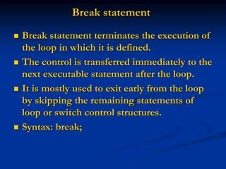 Does a break statement break from a switchselect