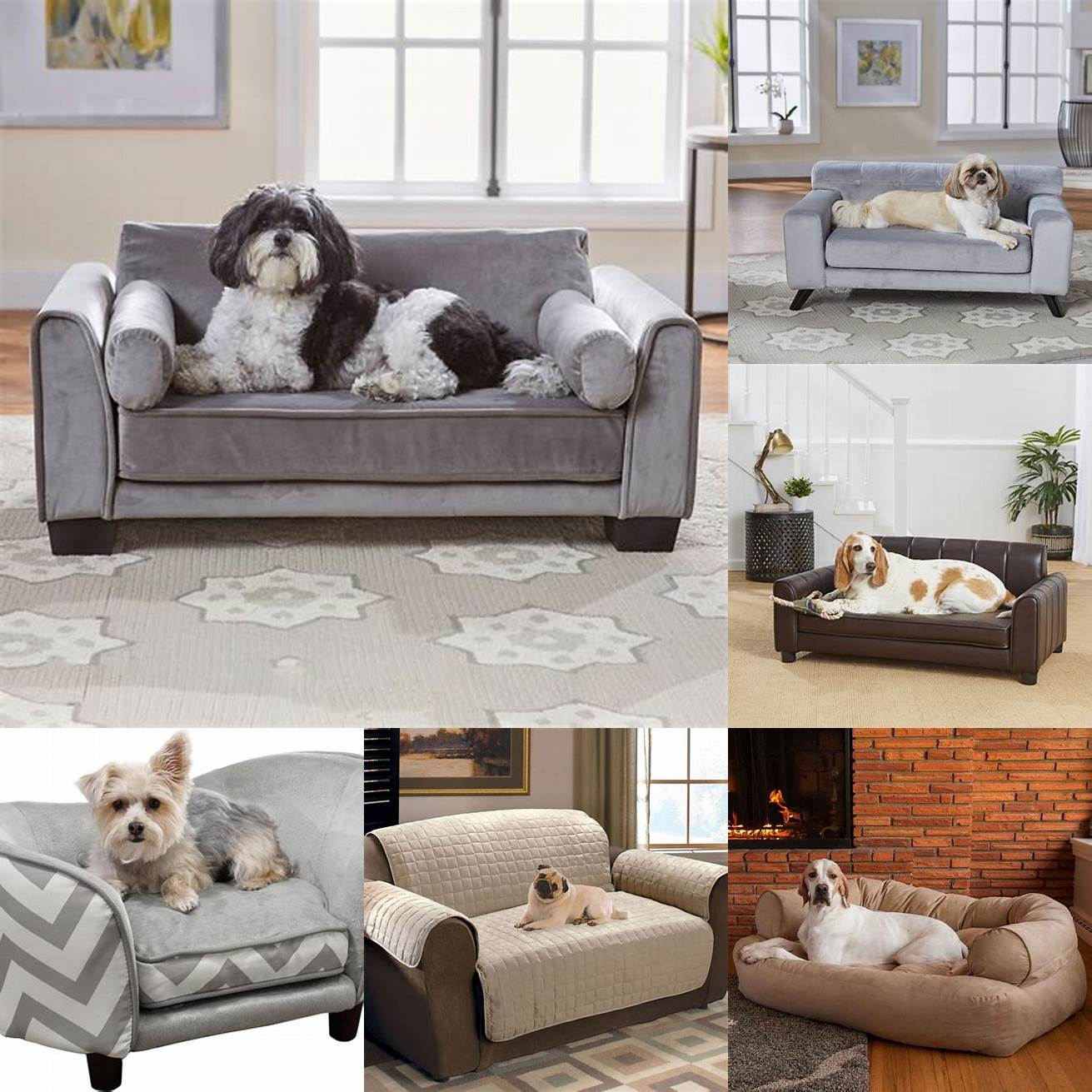 Dog Sofa with Removable Cover