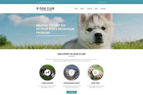 Dog Breeding Website Templates
