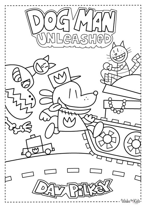 Dog Man Coloring Pages Printable