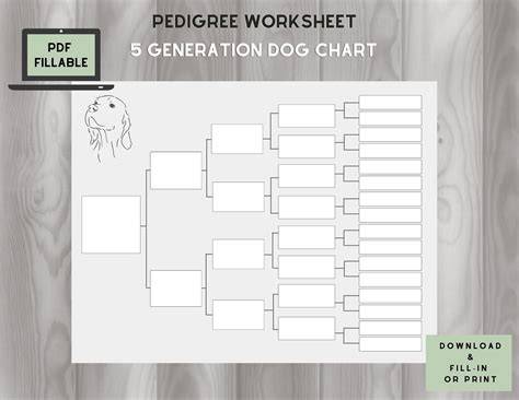 Dog Pedigree Chart Template