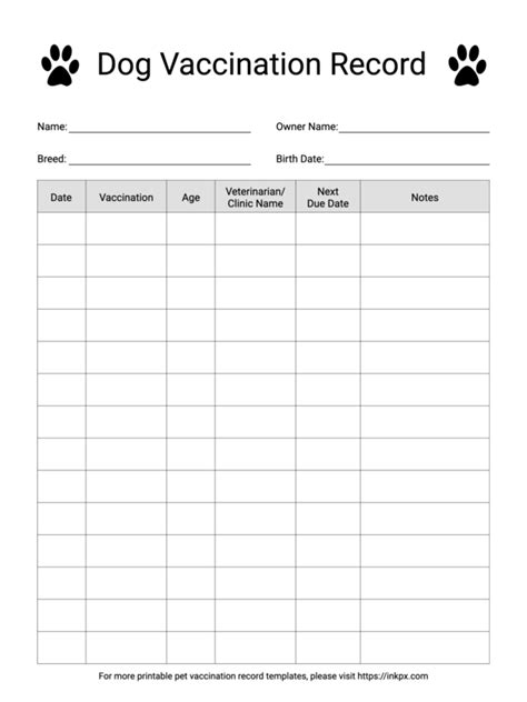 Dog Shot Records Template