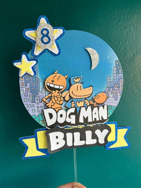 Dogman Cake Topper Printable