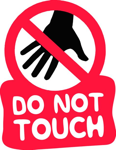 Don't Touch Clip Art
