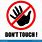 Don't Touch Logo