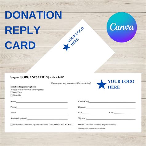 Donation Card Template