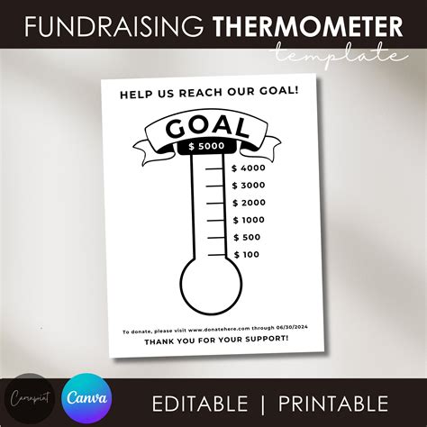 Donation Thermometer Template
