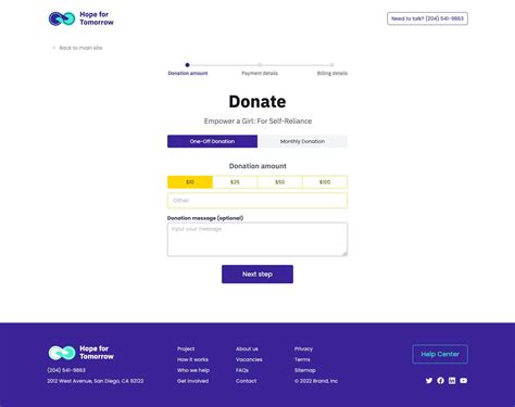 Donation Web Page Template
