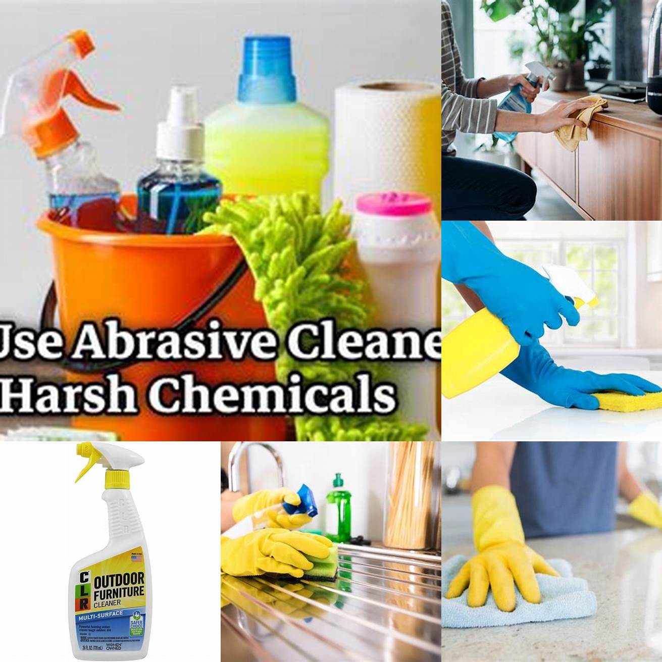 Dont Use Abrasive Cleaners