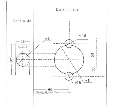 Door Lock Installation Template