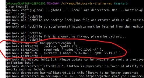 Downgrade npm to an older version