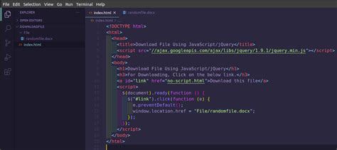 Download File Using JavaScriptjQuery