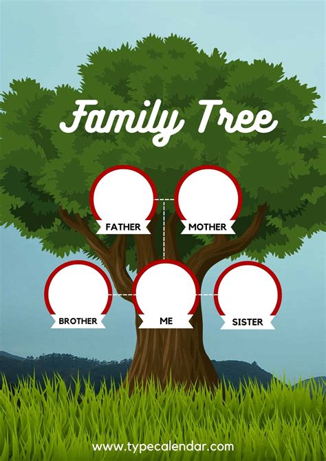 Downloadable Family Tree Template Free