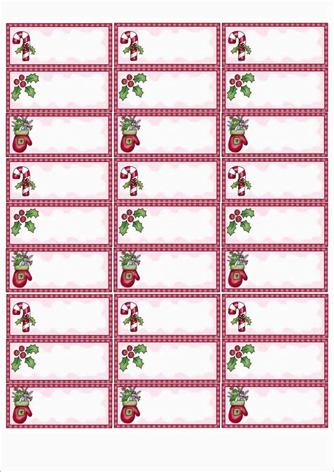 Downloadable Free Printable Christmas Address Labels