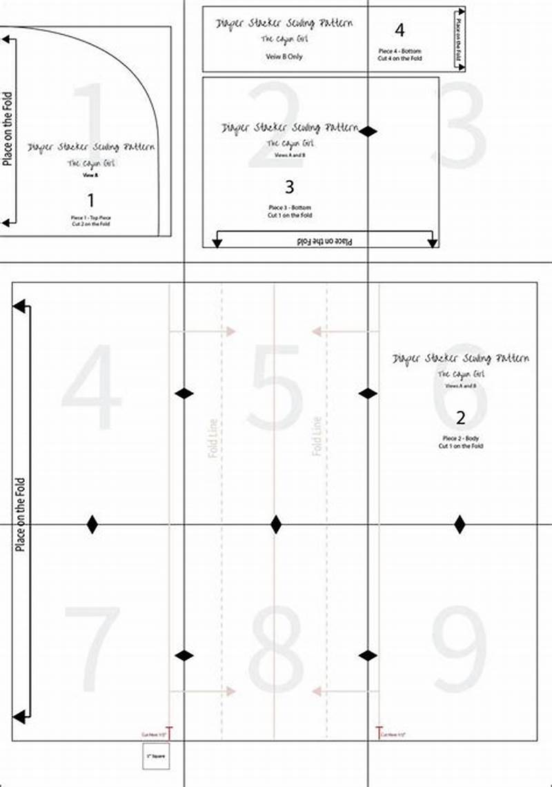 Downloadable Free Printable Diaper Stacker Pattern