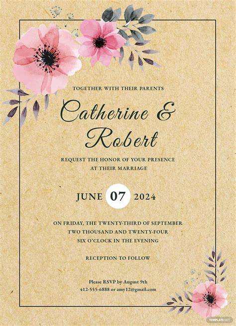 Downloadable Free Wedding Invitation Templates For Word